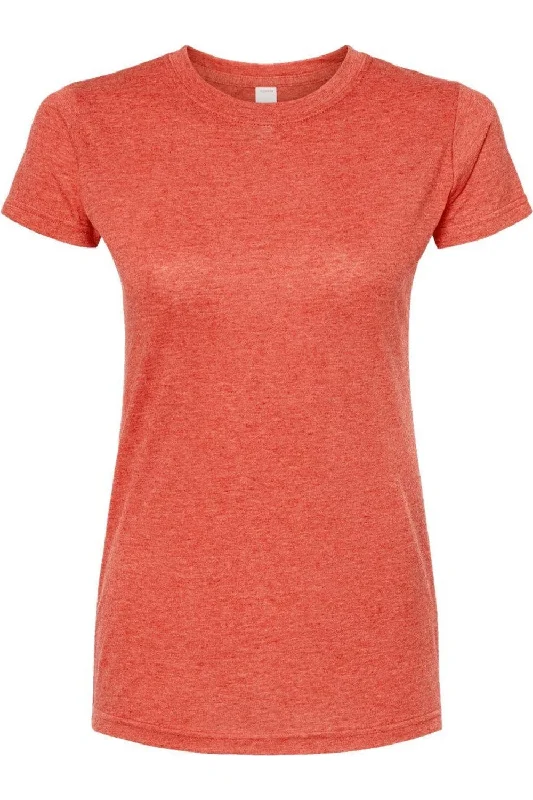 Tultex Women´s Poly-Rich Slim Fit T-Shirt Striped Floral Plaid