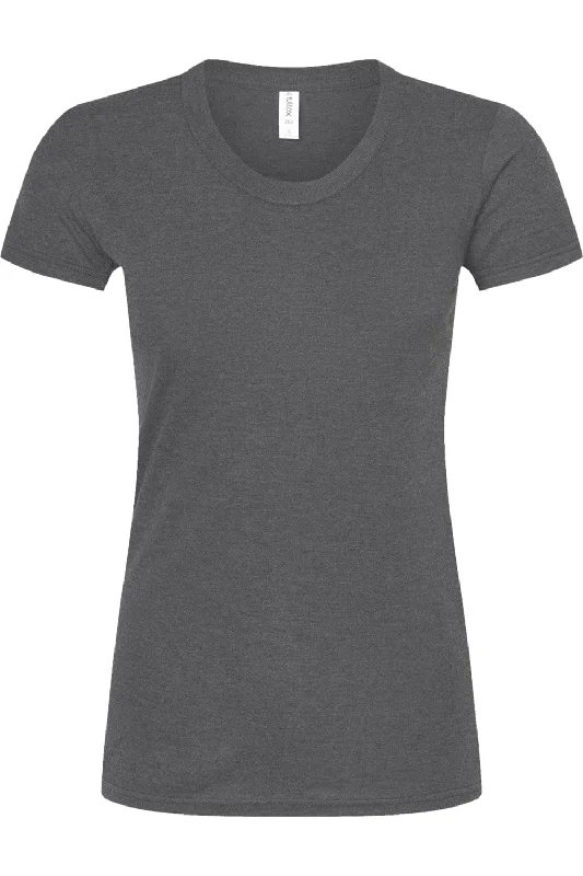 Tultex Women´s Slim Fit Tri-Blend T-Shirt Ribbed Striped Patterned