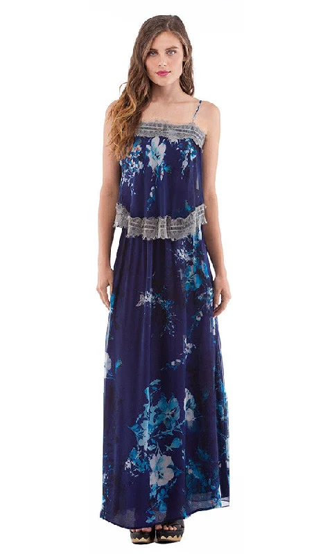 Tiered Maxi Dress Cozy Ruffle Sleeve Maxi Dress