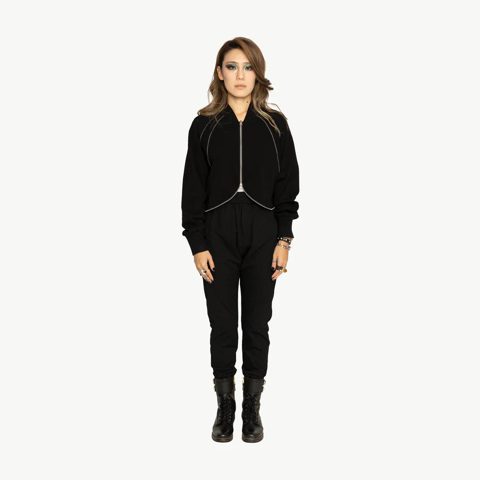 Bone & Arrow Shaan Jacket - Black Oversized Jacket Tailored Jacket Straight Jacket