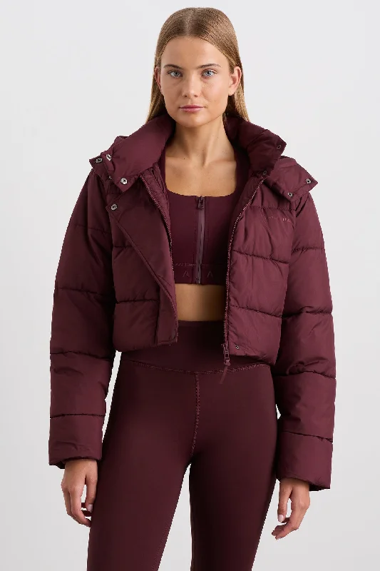 Cropped Hooded Puffer Jacket 764 Hooded Jacket Caped Jacket Shawl Collar Jacket