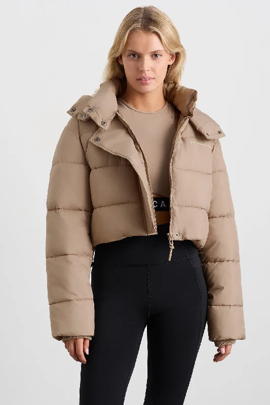 Cropped Hooded Puffer Jacket 764 Plaid Jacket Tartan Jacket Houndstooth Jacket