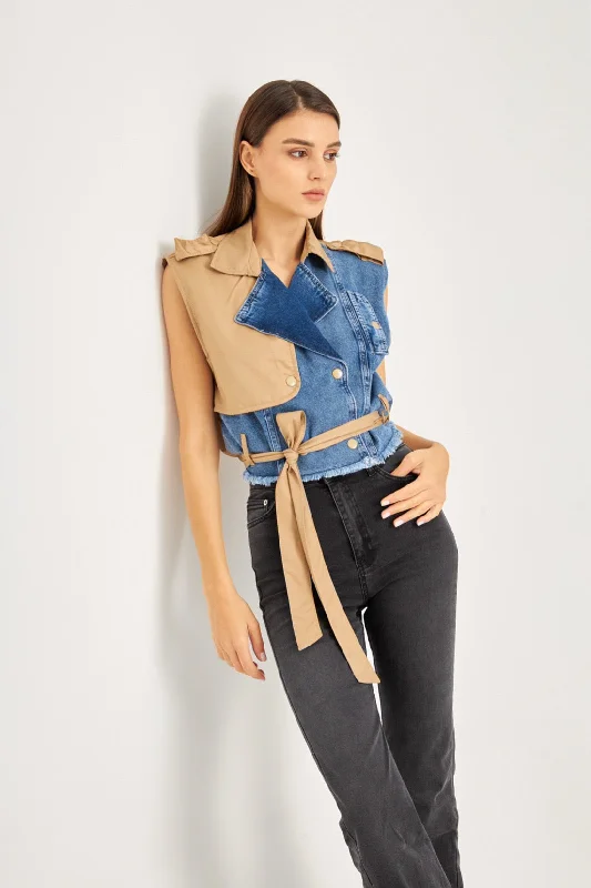 Cut jacket 7999 One-Shoulder Jacket Off-the-Shoulder Jacket Asymmetrical Jacket