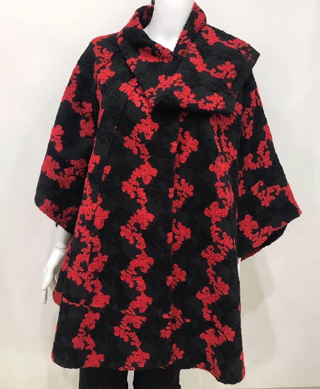 Embroidered A-line jacket Satin Jacket Silk Jacket Chiffon Jacket