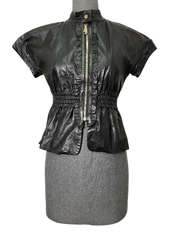 GUCCI Vintage Short Sleeve Jacket Size S Trench Coat Raincoat Waterproof Jacket