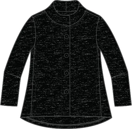 Habitat Quilted Button Front Jacket in Black - 53624-BLK Lace Jacket Ribbed Jacket Sequined Jacket