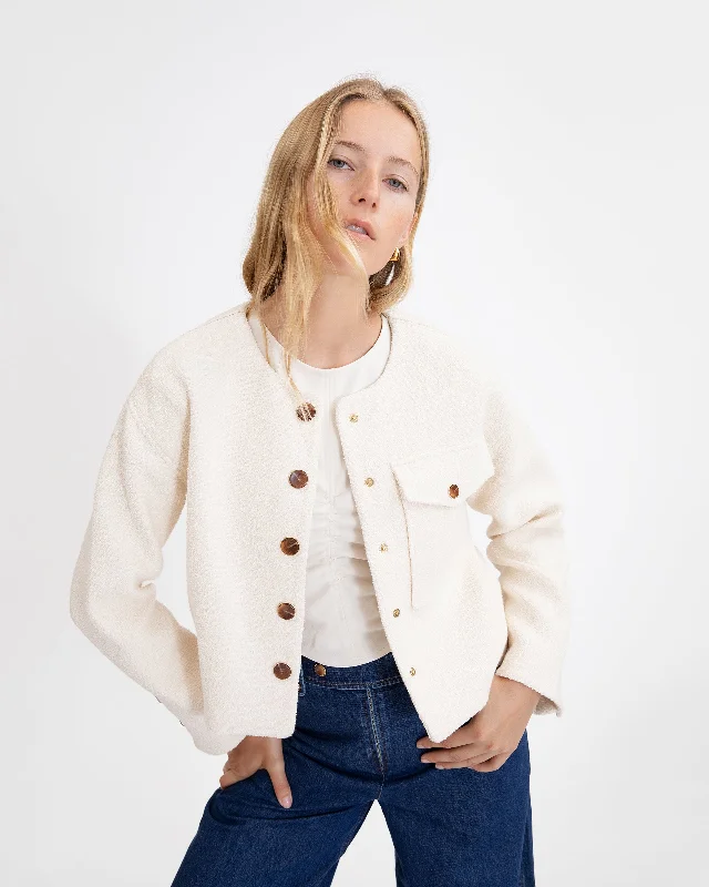 Kento Jacket Denim Fabric Leather Fabric Suede Fabric