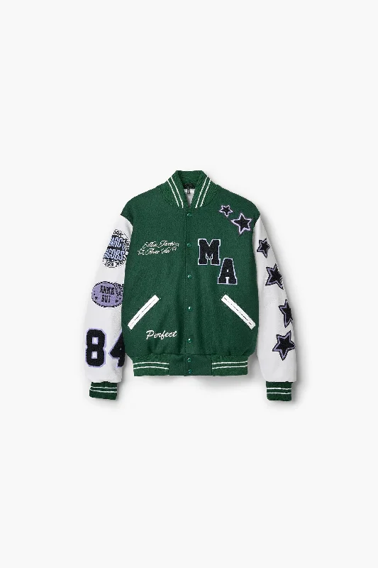 Limited Edition: Marc Jacobs 40th Anniversary x Anna Sui Varsity Jacket Herringbone Jacket Houndstooth Jacket Plaid Jacket