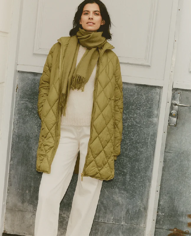 Part Two Ollias Green Quilted Jacket Collared Jacket Crew Neck Jacket Turtle Neck Jacket