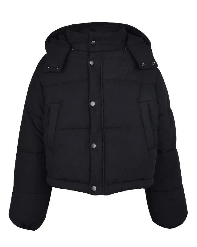 Puff Jacket - Obsidian Stand-Up Collar Roll-Neck Collar Turtle Neck