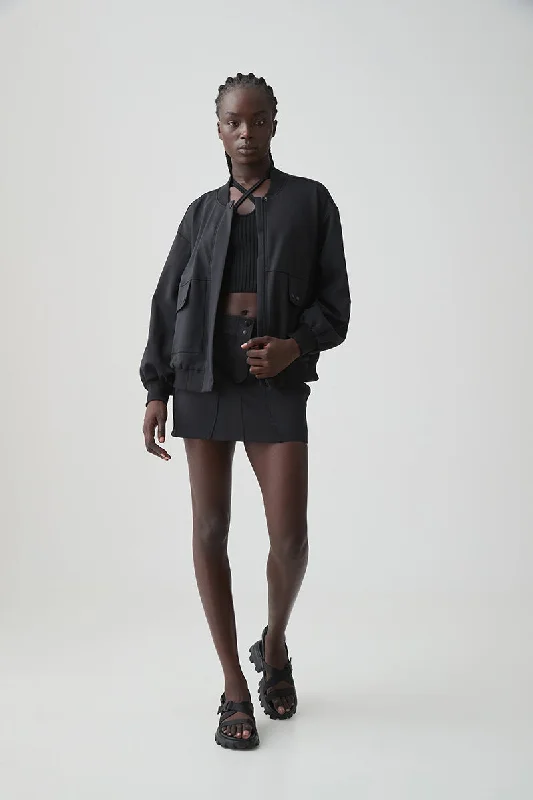 Scuba Bomber Jacket 788 A-Line Jacket Boat Neck Shawl Collar