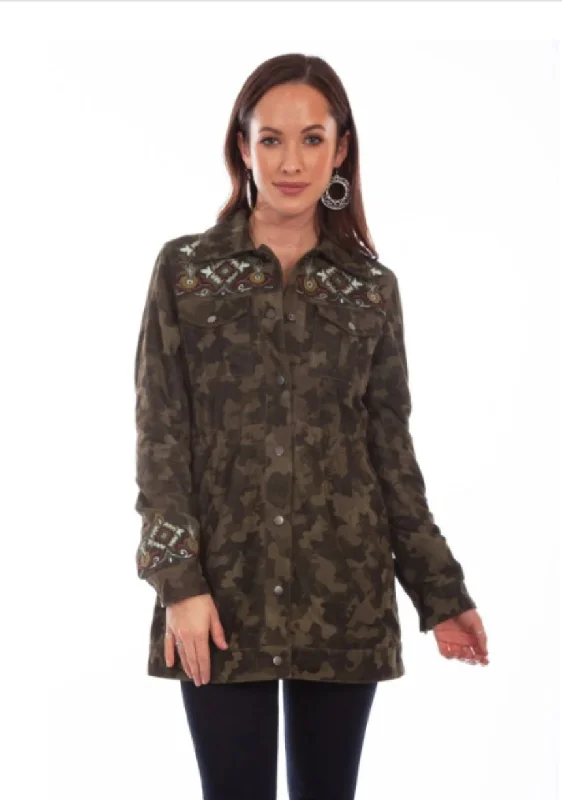 Scully Leather Camo Jacket Nylon Fabric Polyester Fabric Spandex Fabric