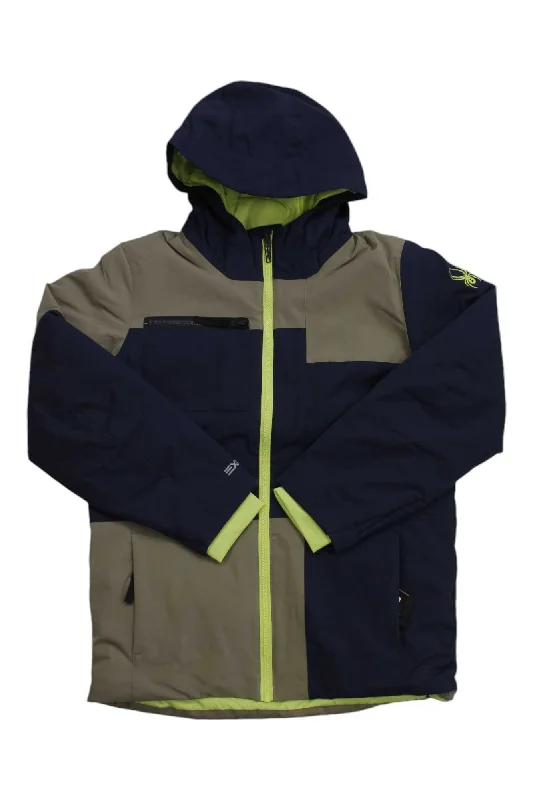 Spyder Boys' Nederland Jacket Trench Coat Raincoat Waterproof Jacket