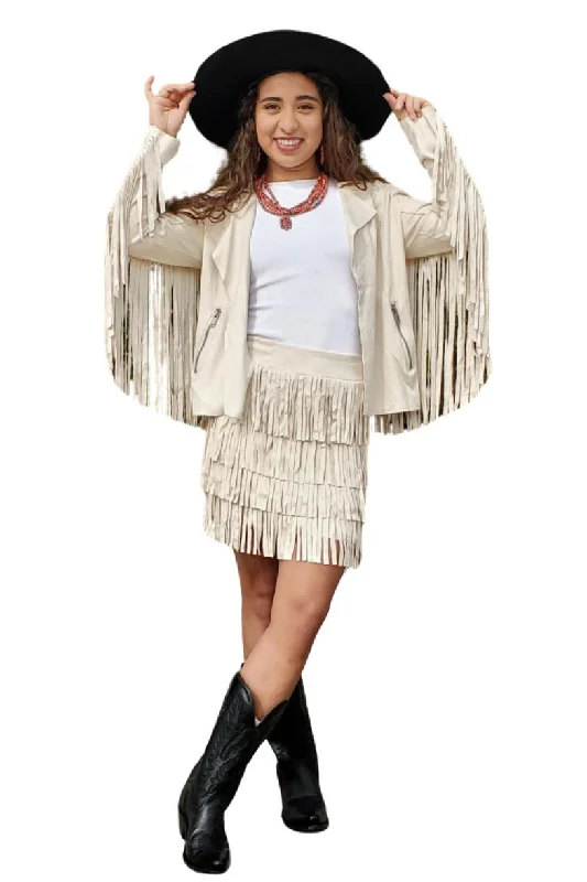 WAY Bone Fringe Jacket-Final Price Mesh Jacket Canvas Jacket Denim Jacket