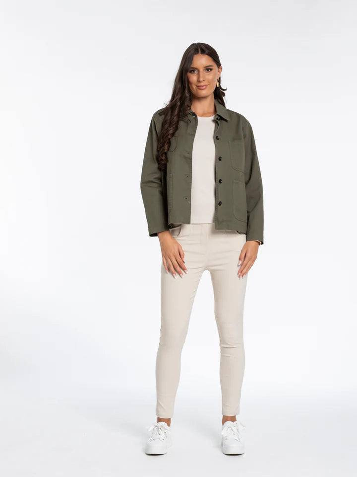 X.Lab Never Look Back Jacket - Olive Fleece Jacket Down Jacket Parka