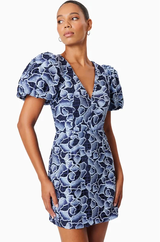 Elliatt Mila Mini Dress Navy Comfortable Bodycon Mini Dress