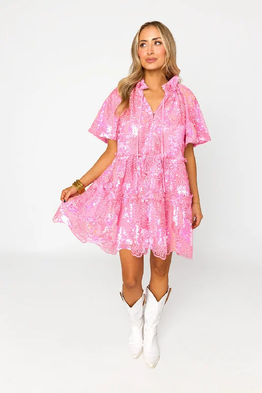 Lakin Swing Mini Dress - Bonita Trendy Wraparound Mini Dress