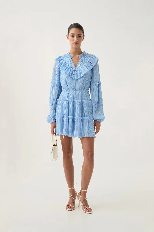 Robyn Tiered Mini Dress Comfortable Linen Mini Dress