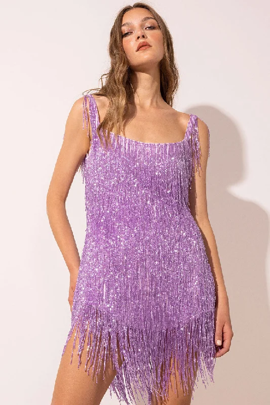 Sparkly Scoop Neck Sleeveless Gatsby Fringe Flapper Party Mini Dress - Violet Cozy Cowl Neck Mini Dress Sparkly Scoop Neck Sleeveless Gatsby Fringe Flapper Party Mini Dress - Violet Cozy Cowl Neck Mini Dress
