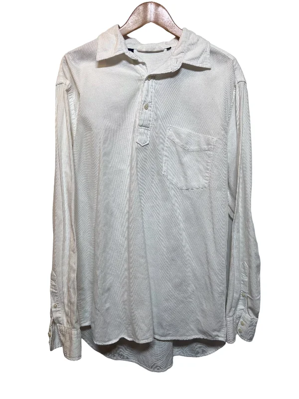 Boden Women's White Polo Jumper (Size L) Boxy Sweater Fitted Sweater A-Line