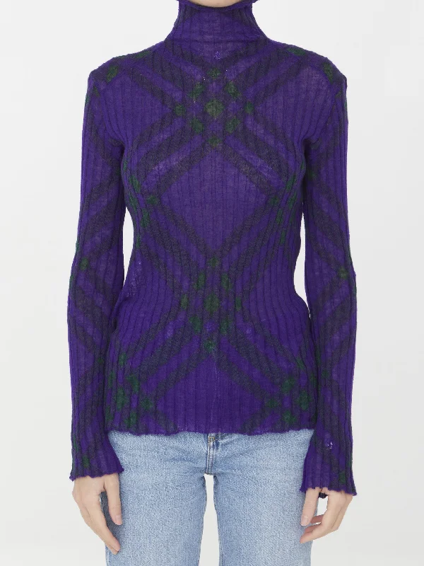 Check Jumper Front Pockets Side Pockets Patch Pockets