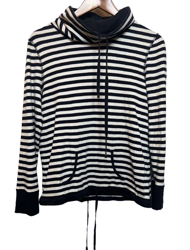 Gerry Weber Women's Striped Snood Jumper (Size L) Boat Neck Shawl Collar Notched Collar