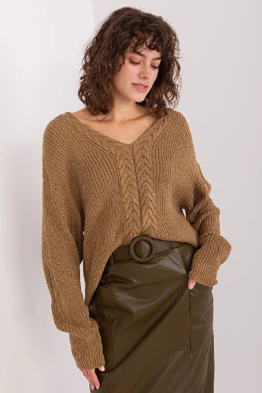 Jumper Badu Cable Knit Ribbed Knit Lace Knit