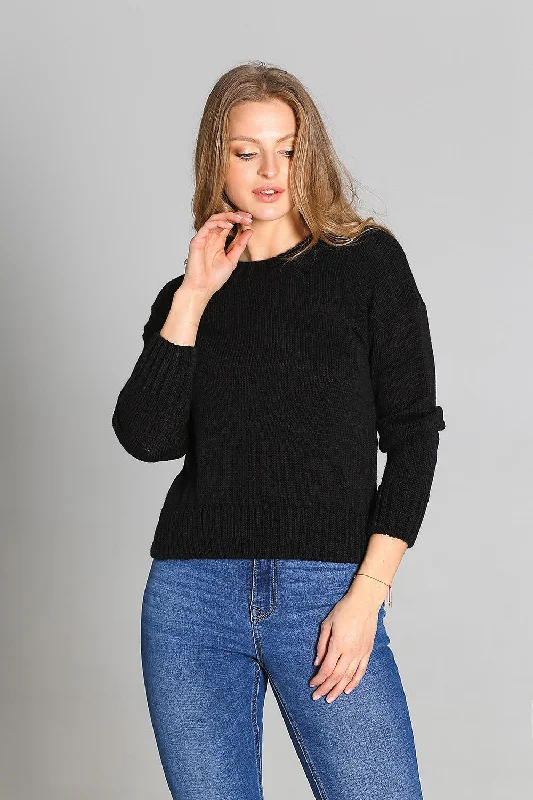 Jumper MKM Notch Collar Peter Pan Collar Cowl Neck