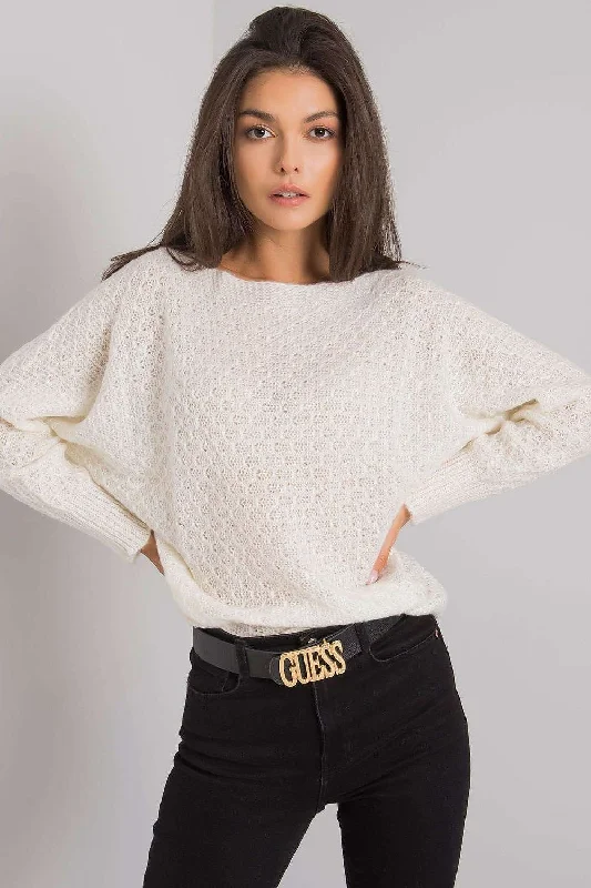 Jumper  Och Bella Cable Knit Ribbed Knit Lace Knit