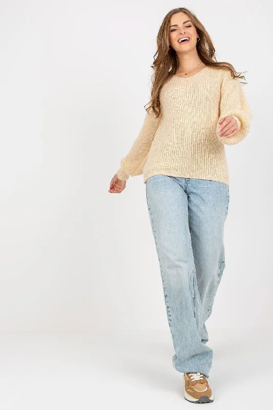 Jumper Och Bella Mesh Blend Leather Blend Suede Blend