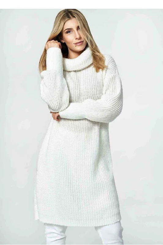 Long jumper Figl Hooded Caped Shawl Collar