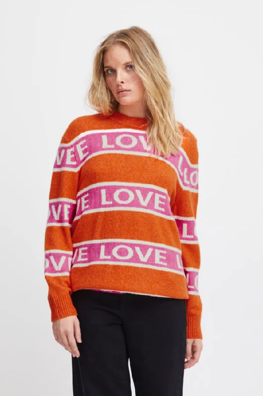 Motif Stripe Jumper Polka Dot Checkered Tartan