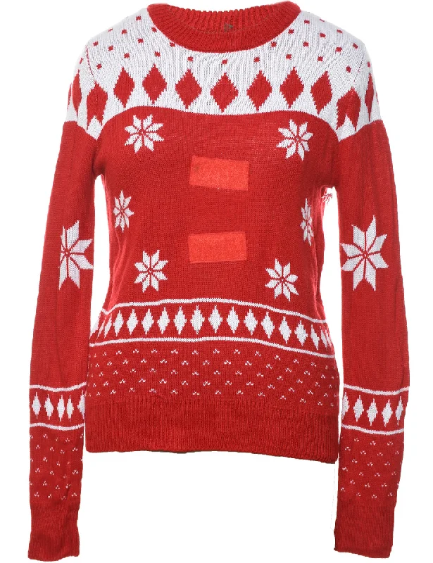 Nordic Christmas Jumper - S Terry Blend Velvet Blend Canvas Blend