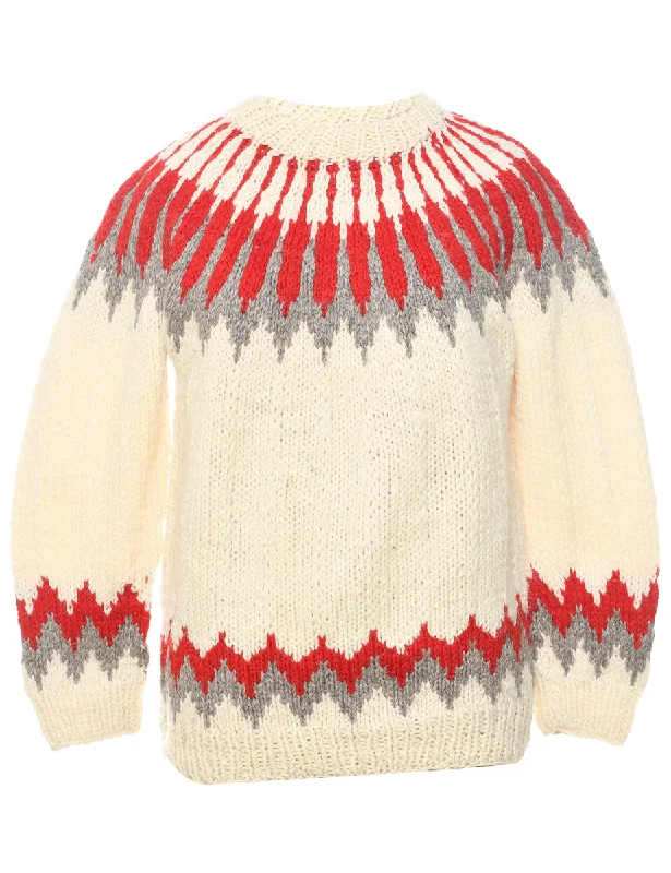 Nordic Jumper - L Elasticated Padded Insulated
