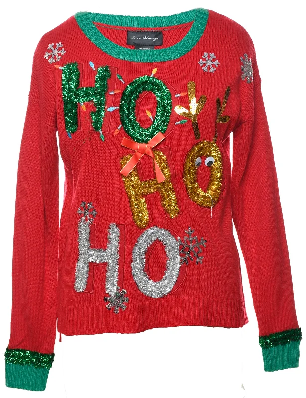 Red Christmas Jumper - M Layered Multi-layer Single Layer