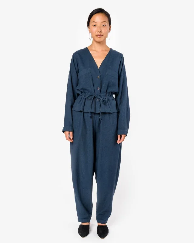 Sack Jumper in Midnight Wool Sweater Cotton Sweater Cashmere Sweater