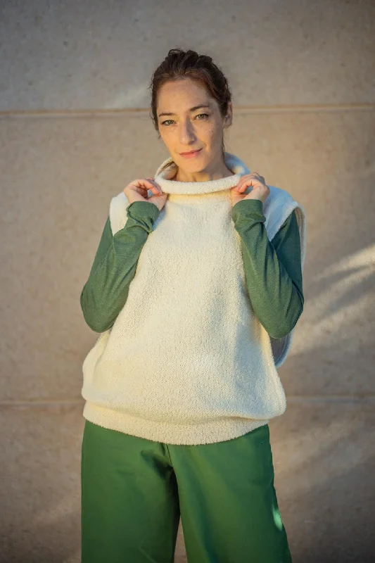 Sleeveless Jumper Fenna - Cloudy Fleece Elegant Classic Vintage