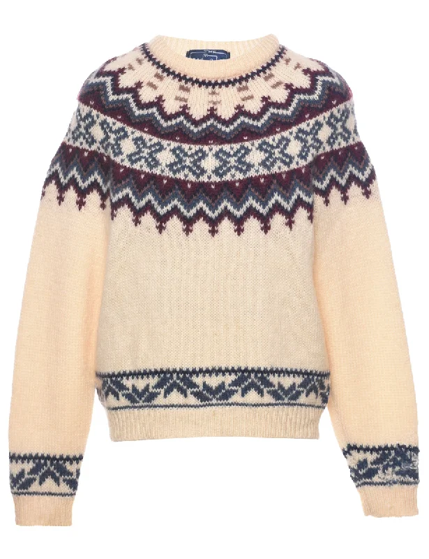 Woolrich Nordic Jumper - L Neon Metallic Matte