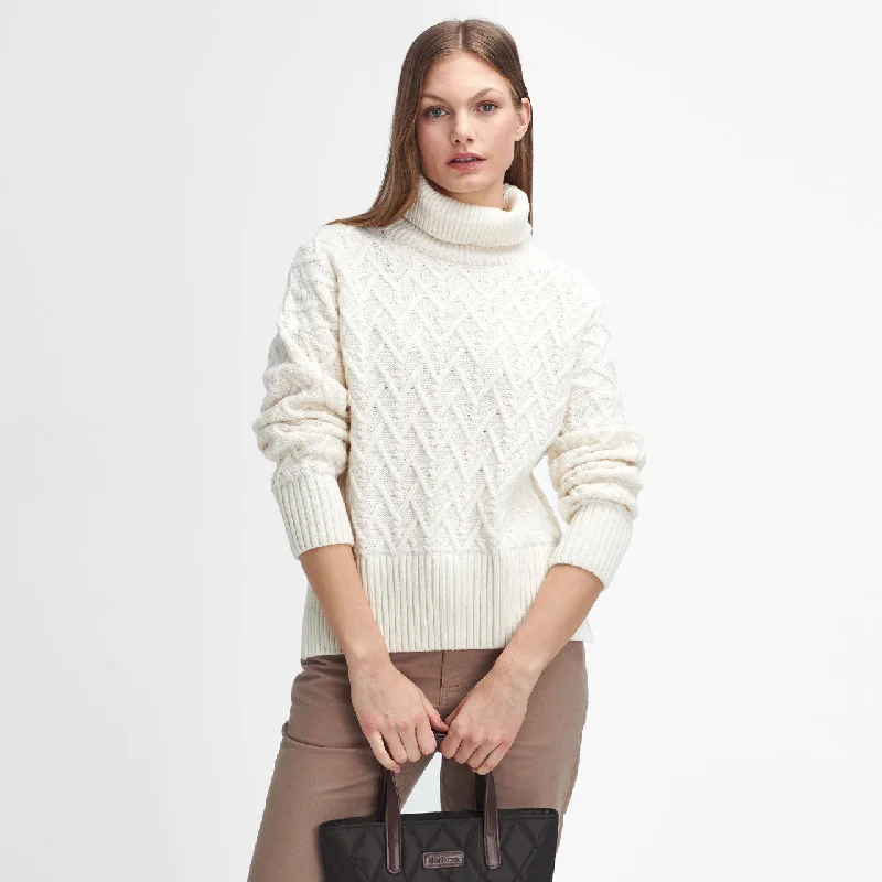 Barbour Ladies Clarence Knitted Jumper Layered Multi-layer Single Layer