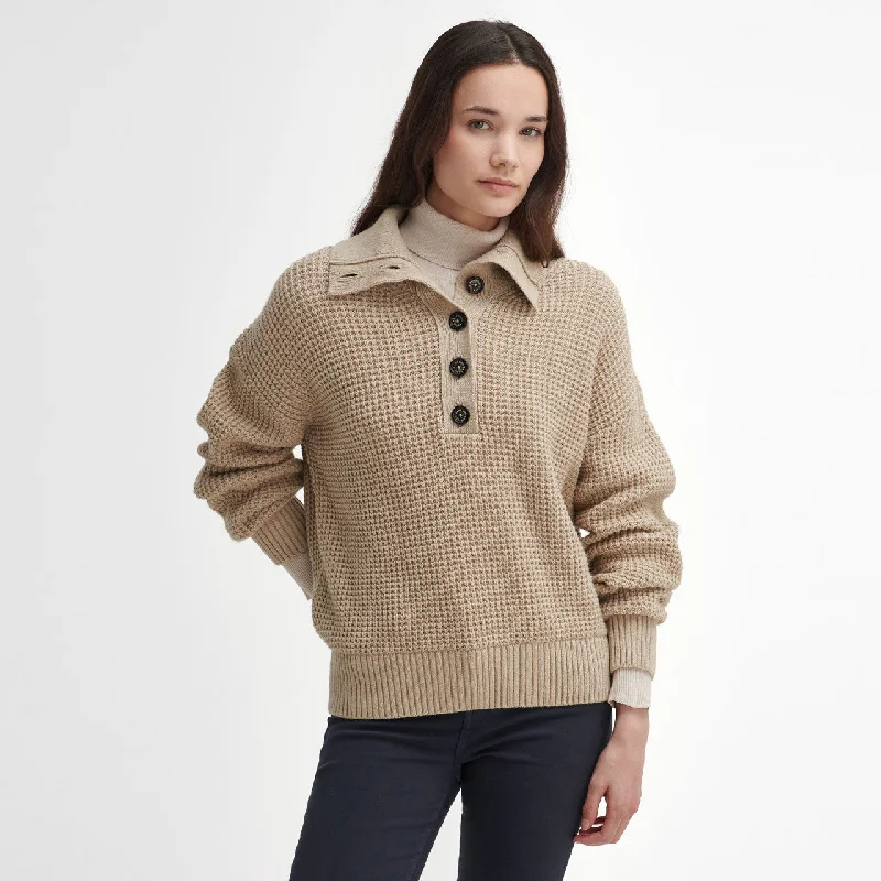 Barbour Ladies Woodside Knitted Jumper Stylish Fashionable Trendy