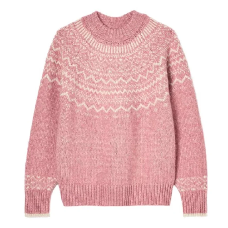 Joules Ladies Charlotte Jumper Plaid Sweater Polka Dot Checkered