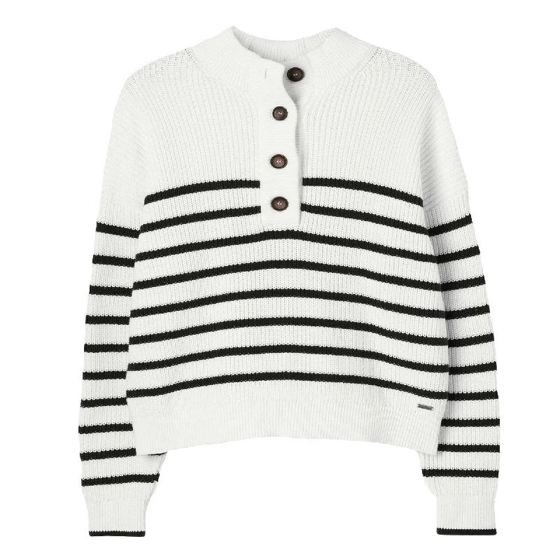 Joules Ladies Cove Button Through Chunky Jumper Casual Formal Business