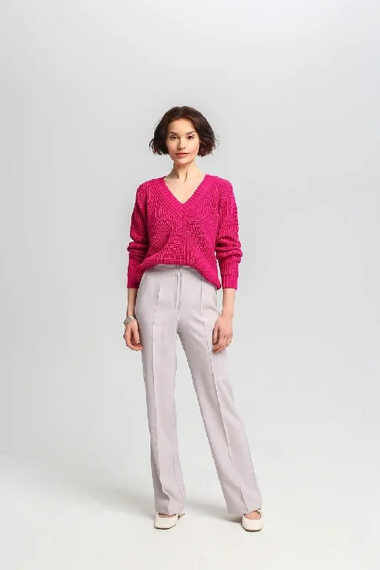 Jumper MKM Notch Collar Peter Pan Collar Cowl Neck