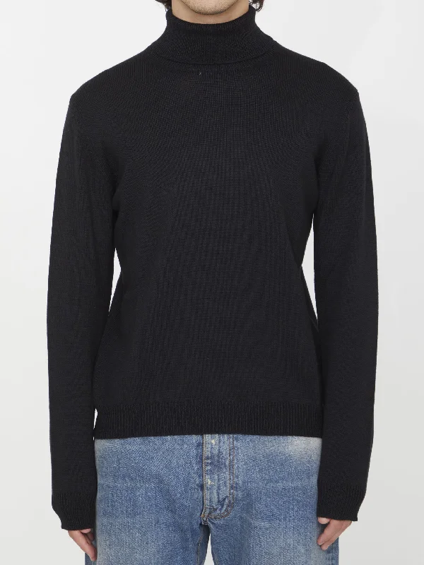 Merino Wool Jumper Handmade Hand-knitted Hand-woven