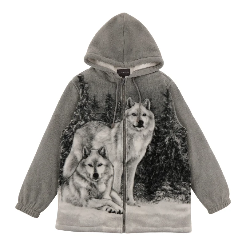 Classic Editions Women's Animal Sherpa Hoodie Hoodie with Drop Shoulder Relaxed Streetwear