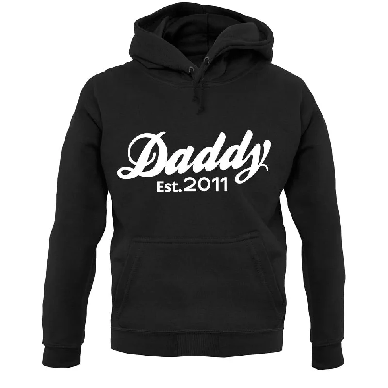 Daddy Est. 2011 Unisex Hoodie Hoodie with High Neck Warm Protective