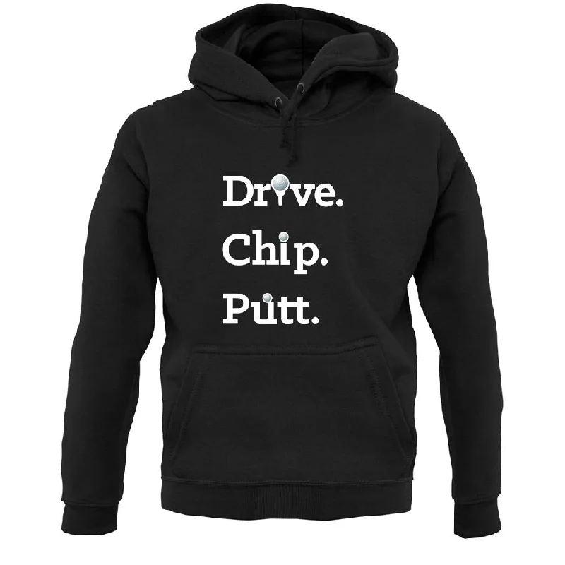 Drive Chip Putt Unisex Hoodie Hoodie with Back Slit Movement Comfort
