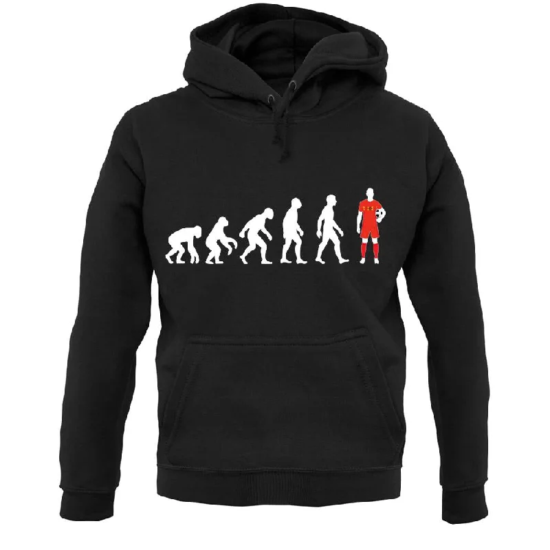 Evolution Of Man Belgium Unisex Hoodie Hoodie with Exposed Zipper Edgy Industrial