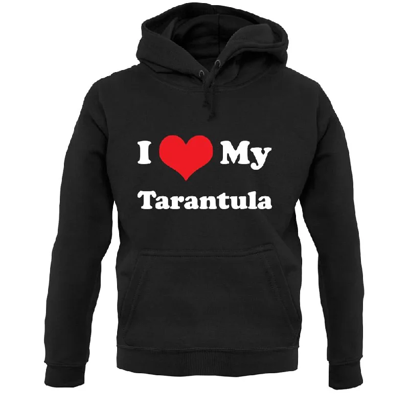 I Love My Tarantula Unisex Hoodie Hoodie with Applique Textured Unique