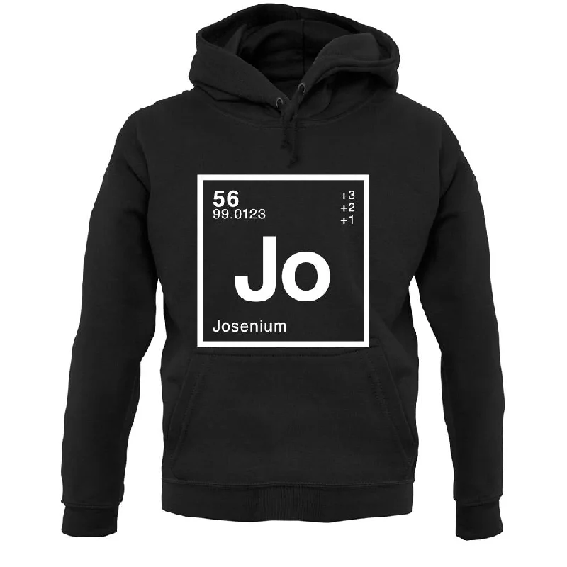 Jose - Periodic Element Unisex Hoodie Hoodie with Raw Hem Edgy Unfinished